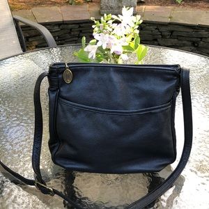 Stone Mountain Black pebbled leather bag